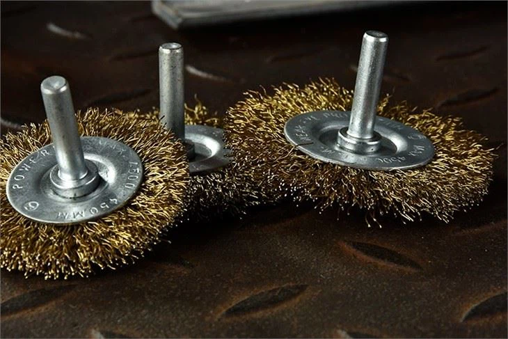 Crimped Brass Steel Wire Wheel Brush