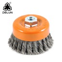 4 -дюймовая скрученная завязанная проволочная чашка прочная щетка прочный тип