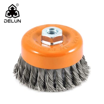 4 -дюймовая скрученная завязанная проволочная чашка прочная щетка прочный тип