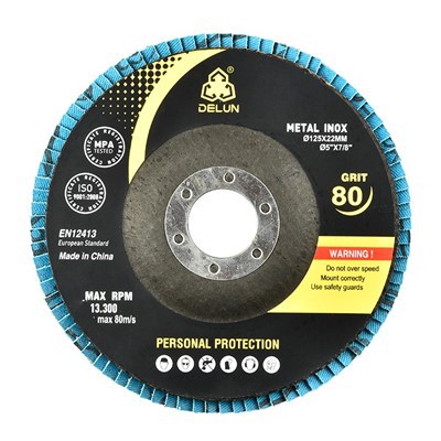 DELUN High-Quality Industrial 5 Inch Flap Disc